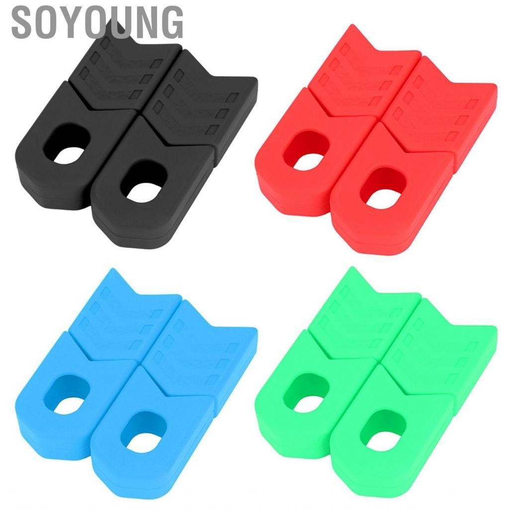 Soyoung Silicone Crank Protective Sleeve Protector Mountain Road Bike Fixed Gear Bicycle Cover Boots Cycling Accessories