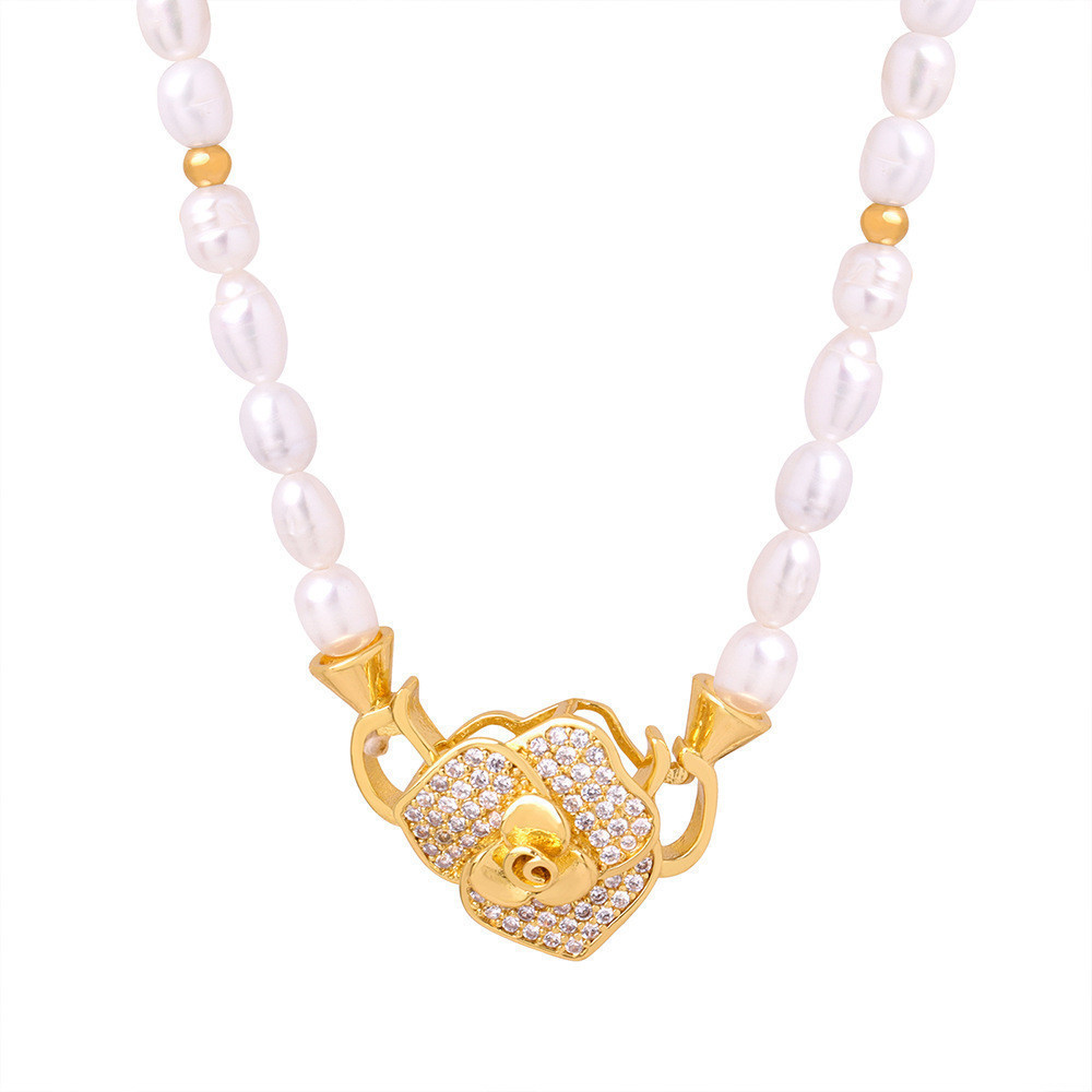 เครื่องประดับ สร้อยคอ ประดับลูกปัด และเพชร หรูหรา สไตล์ยุโรป และอเมริกา [70CS3o]