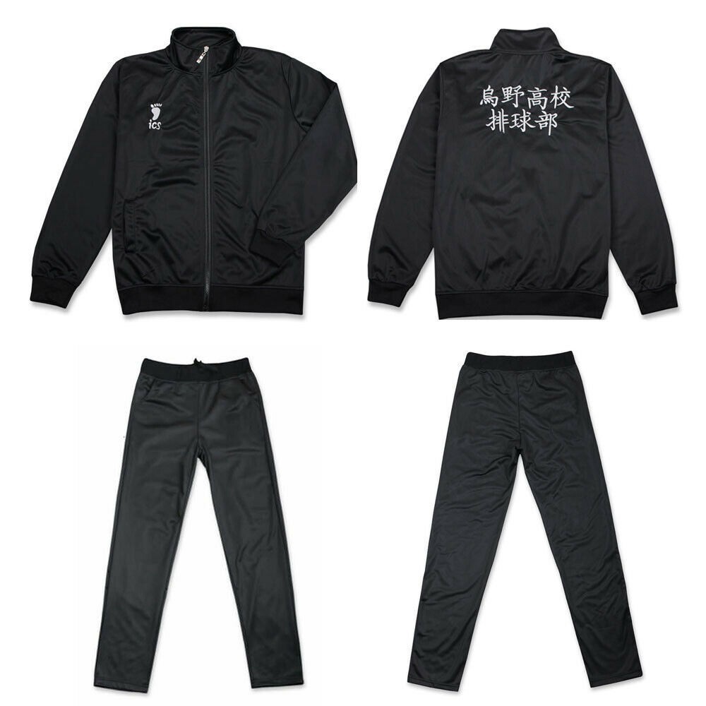 20h เสื้อแจ็กเก็ตกีฬา แบบอนิเมะ Haikyuu Karasuno สำหรับคอสเพลย์