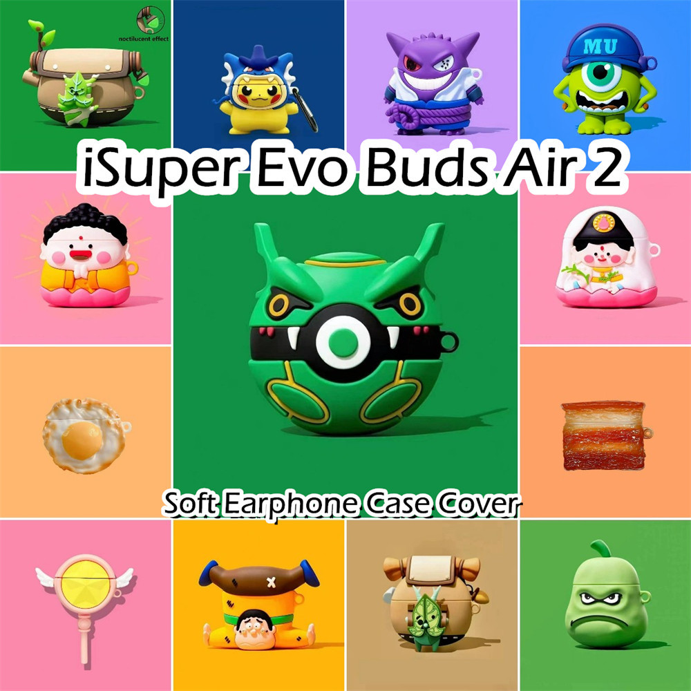 READY STOCK! นําไปใช้กับ Isuper Evo Buds Air 2 เคส Case เคสหูฟัง การ์ตูนตลก ซิลิโคนนุ่ม NO.4