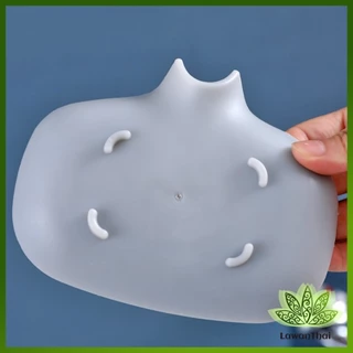 Lawan ที่วางฟองน้ํา วางสบู่ วัสดุซิลิโคน ที่วางของในห้องน้ํา soap dish