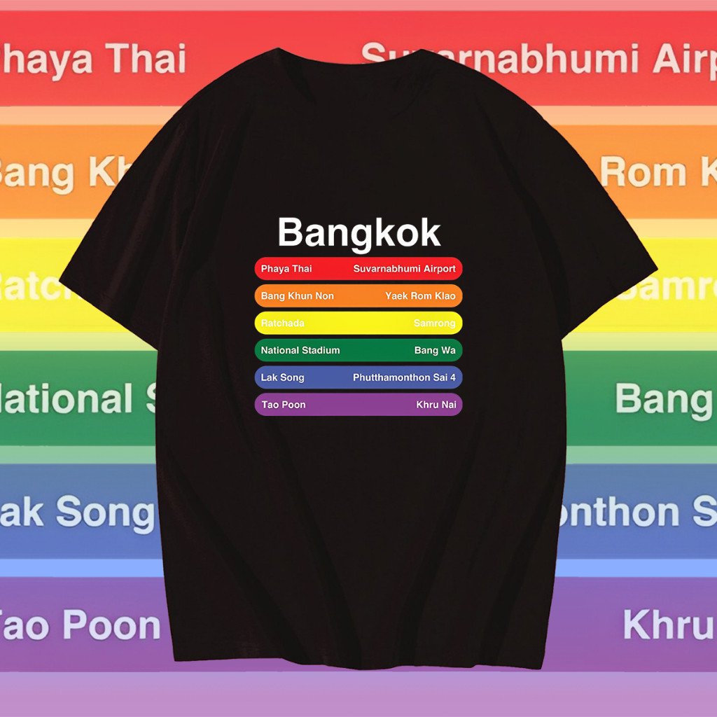 2024 【Fashion】(🔥เสื้อเฮีย🔥) เสื้อ Lgbt Pride Gay Lesbian Rainbow T-Shirt LepreB28
