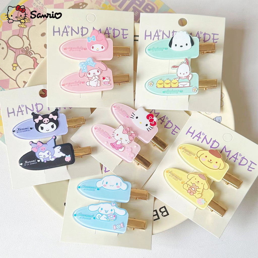 สไตล์ใหม่น่ารักการ์ตูน Sanrio Hairpin Kuromi อบเชยสุนัขอุปกรณ์เสริมผม Ins สไตล์หวาน Bangs ด้านข้าง Hairpin