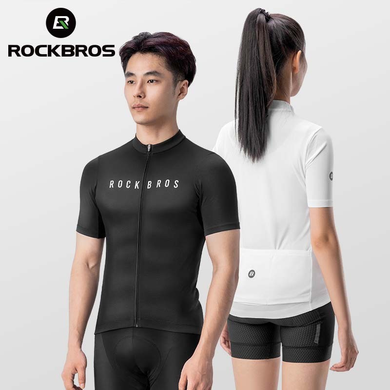 Rockbros Cyling Jersey กางเกงชุด Liweight แห้งเร็วจักรยานกางเกงขาสั้นแขนสั้นเหงื่อ Wicking ขี่จักรยานเสื้อผ้า