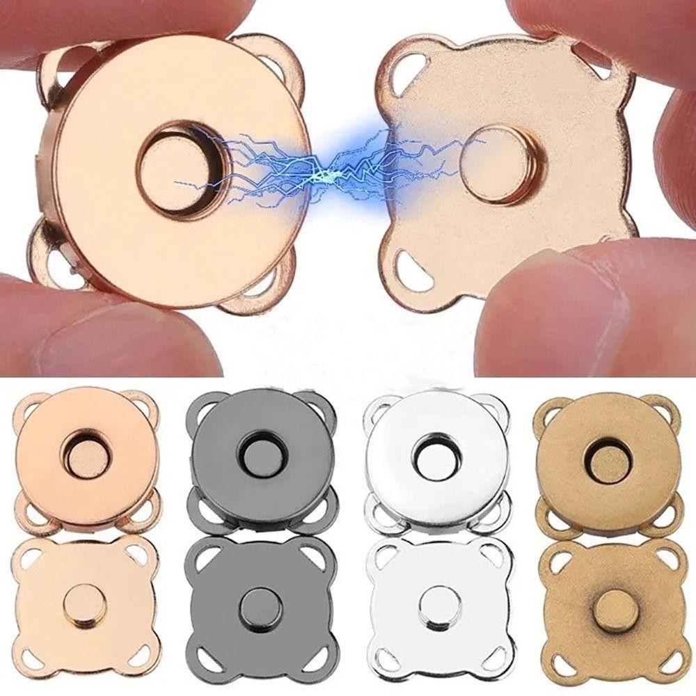 Roxul 1 คู่ Plum Blossom ปุ่มโลหะ, DIY 14/18 มม.Fasteners Clasps ปุ่ม,กระเป๋าถือ Self-เย็บกระเป๋าสตางค์ Craft Snap ปุ่มสําหรับเสื้อผ้ากระเป๋ารองเท้า
