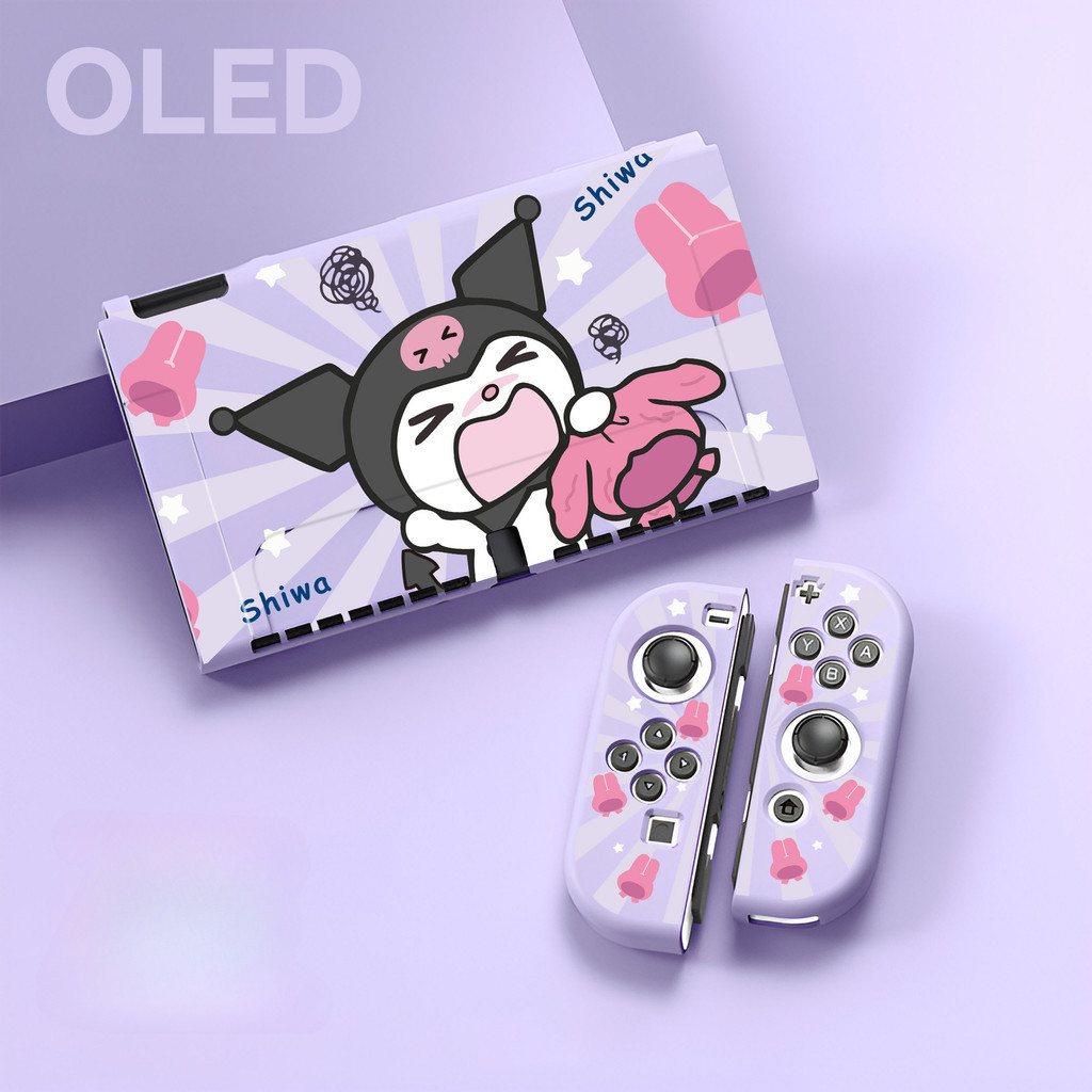 กรณีป้องกัน Nintendo Switch Mario Selda Kuromi การ์ตูนอะนิเมะ Soft Case OLED กรณีป้องกัน