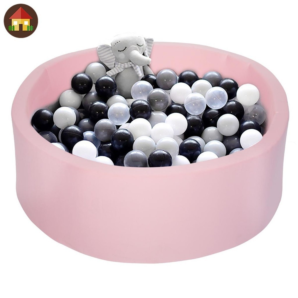 Baby Ocean Ball Pool แบบพกพาเด็ก Ball Pit ฟองน้ํานุ่มรอบ Ball Pit พับ Ocean Ball Pool พร้อมฝาครอบถอด