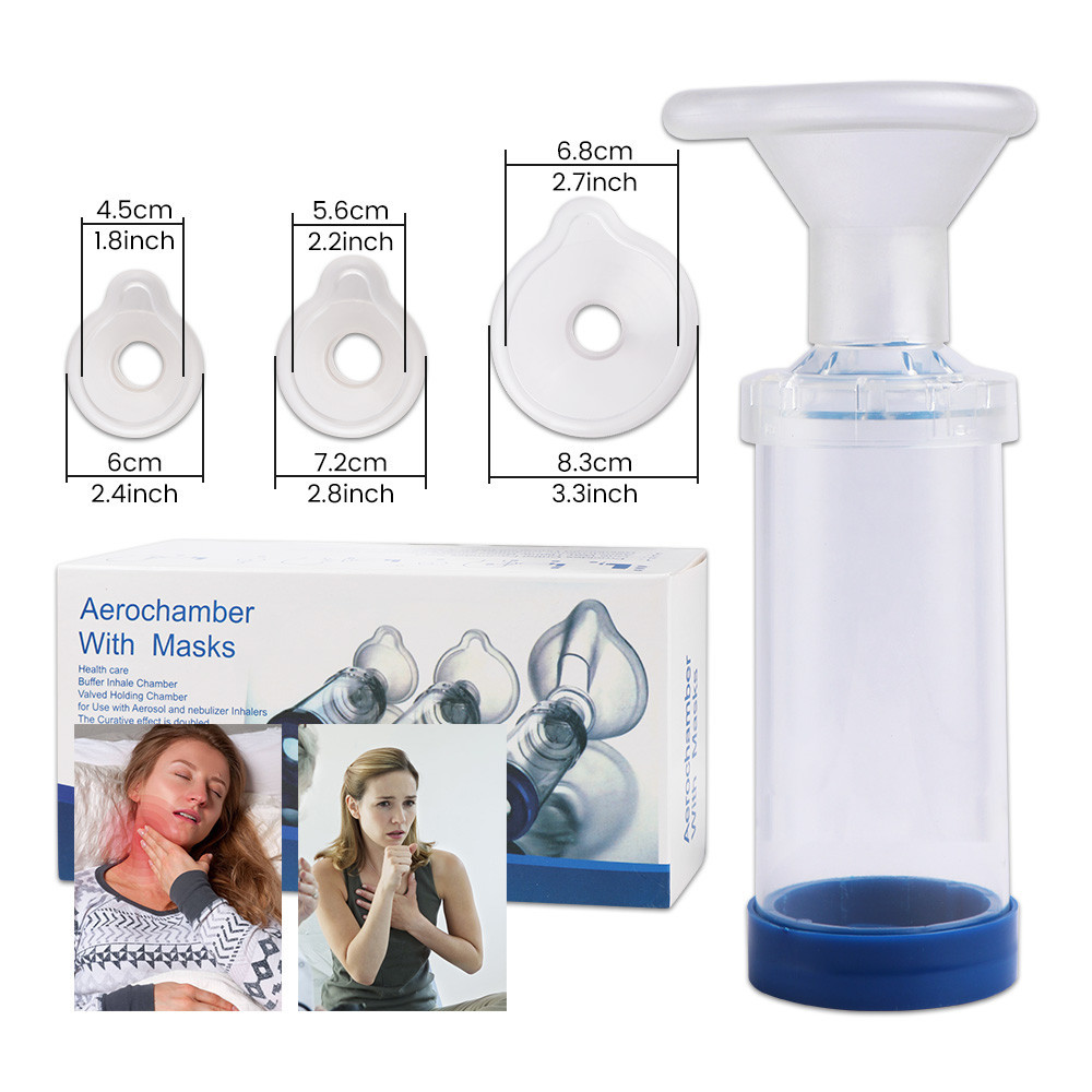 Salorie Inhaler ถ้วย Universal Nebulizer เด็กผู้ใหญ่อุปกรณ์ทางการแพทย์ Humidifier Nebulizer Atomizer Asthma Spacer ห้องแบบพกพา