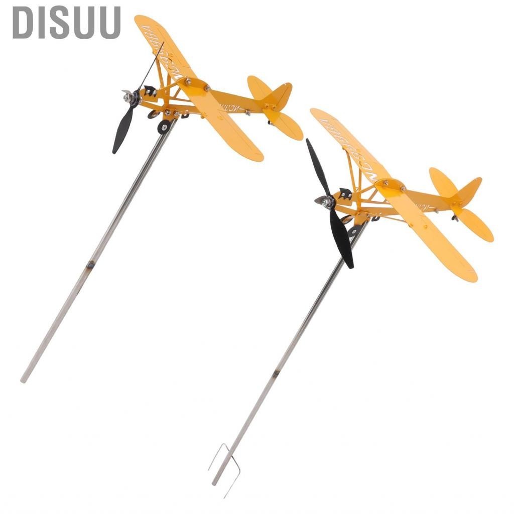 Disuu Piper J3 Cub Airplane Weathervane 3D Metal Weather Vane Outdoor Roof GB