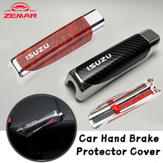 Isuzu ฝาครอบเบรคมือสำหรับรถยนต์ ปลอกเบรกมือรถยนต์สไตล์คาร์บอ…