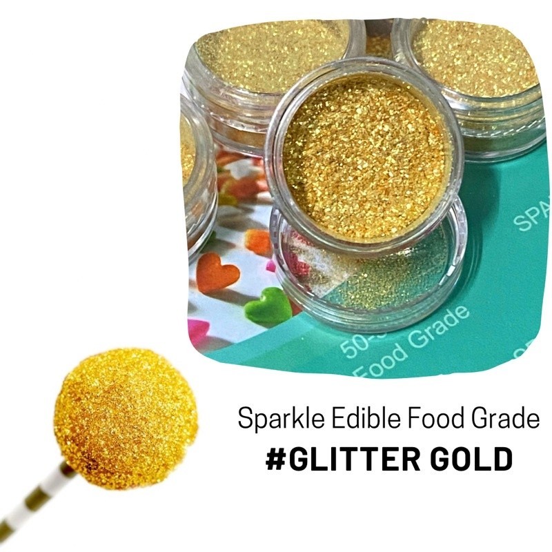 Edible Glitter Sparkle - Decorating Food Baking Supply - กลิตเตอร์ตกแต่ง เค้ก เบเกอรี่ ขนมต่างๆ