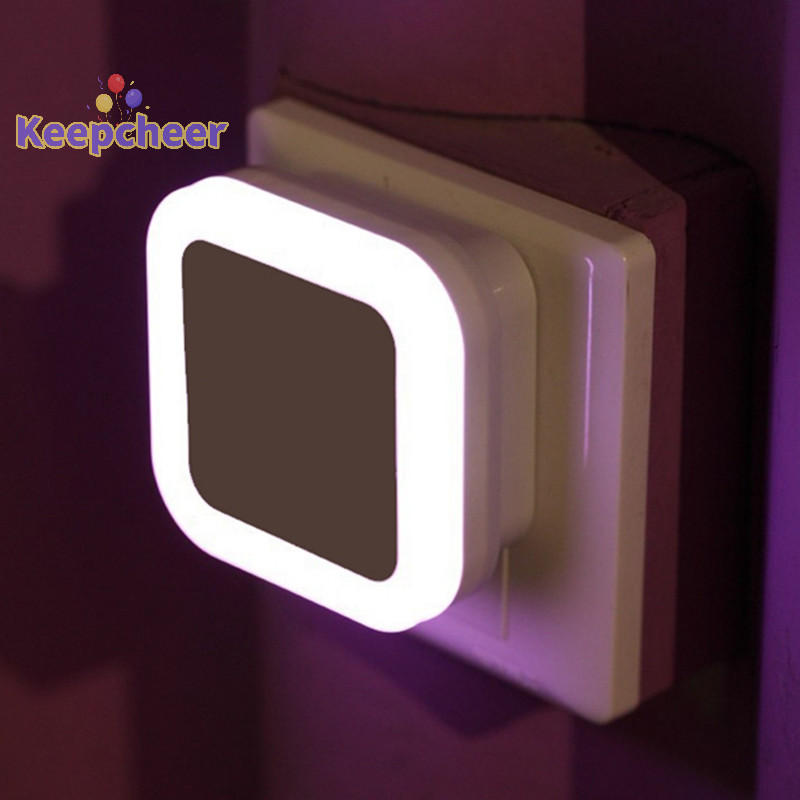 [Keepcheer] Auto LED Light Induction Sensor Control ห้องนอน Night Lights Bed Lamp US Plug [ใหม่]