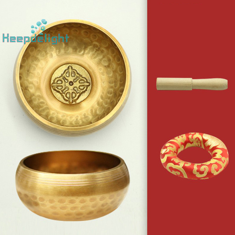 [ Keepdelight ] เนปาลทิเบตพุทธชาม Handmade ร ้ องเพลงชามชุดเบาะ Mallet ศาสนา [ ใหม ่ ]