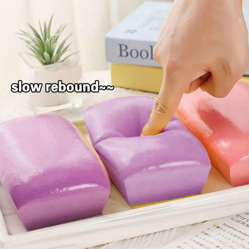 ของเล่นบีบอัด ขนมปังสร้างสรรค์ สกุชชี่  Squishy Bread  คลายเครียด