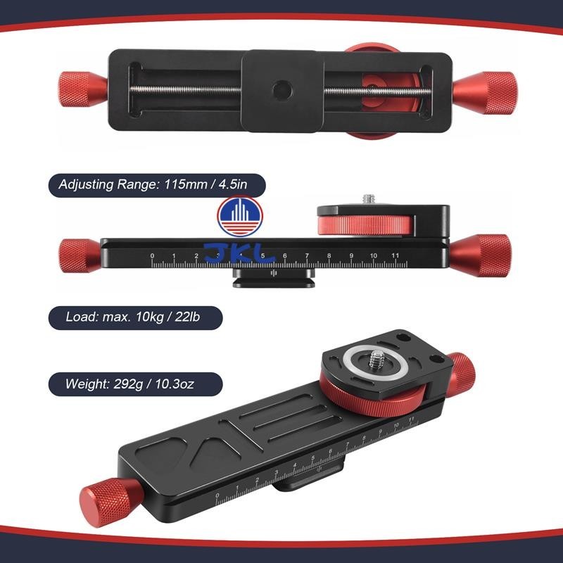 สต็อกใหม่all Metal Wormdrive Macro Rail Fine Focus Focusing Arca / Lever Clamp Compatible