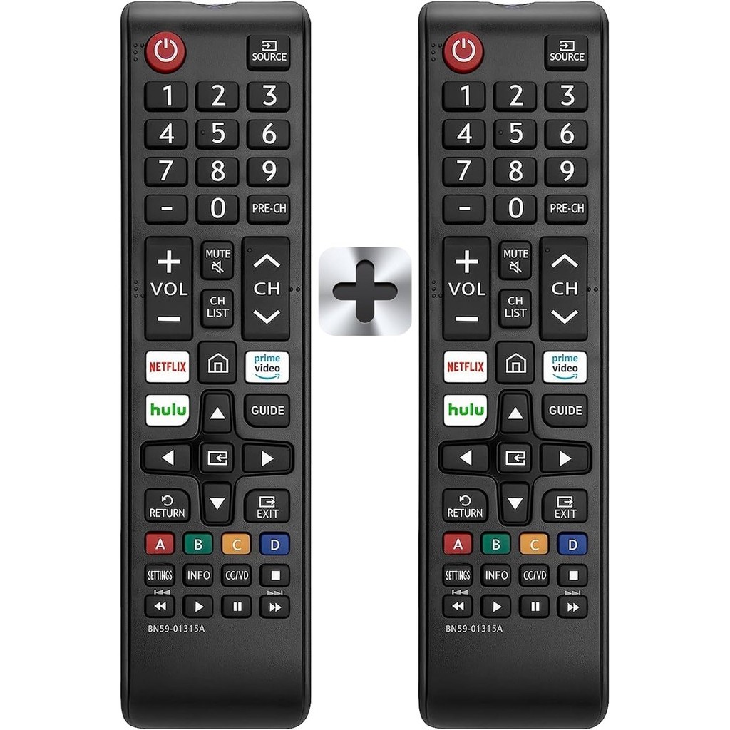 Pack of 2 BN59-01315A Universal Remote สําหรับ Samsung TV Remote, สําหรับ Samsung TV ทุกรุ่น, สําหรั