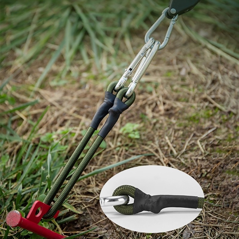 Soc * Strong Elastic Bungee Straps Elastic Tie Strap String String with Carabiner Hooks Heavy Duty Bungee Cord Camping Ornament