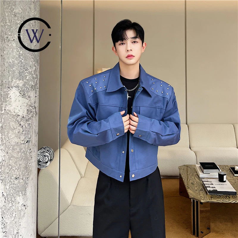 แจ็คเก็ตยีนส์ประดับหมุด สไตล์เกาหลี รุ่น T189 thumbnail 5
