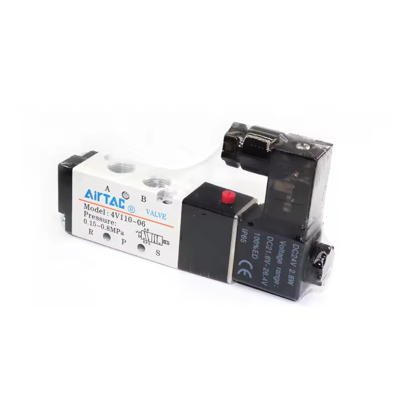 ยี่ห้อใหม่ AirTac Solenoid วาล์ว 4V210-08/4V110-06/4V310-10/4V410-154V120-06