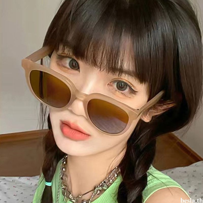 แว่นตากันแดดวินเทจแฟชั่นIns2024ใหม่สีชาป้องกันรังสียูวีป้องกันแสงแดดคุณภาพสูงสําหรับผู้หญิงและผู้ชาย - รูปที่ 6