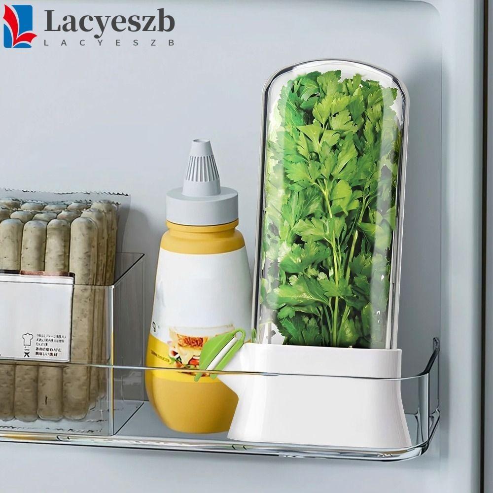 LACYESZB เครื่องเทศ Crisper Saver Pod, ขวดรักษาผักกันฝุ่นสิ่งแวดล้อม, Gadgets ครัวป้องกันความดันพลาสติกสีขาวเครื่องเทศภาชนะเก็บตู้เย็น