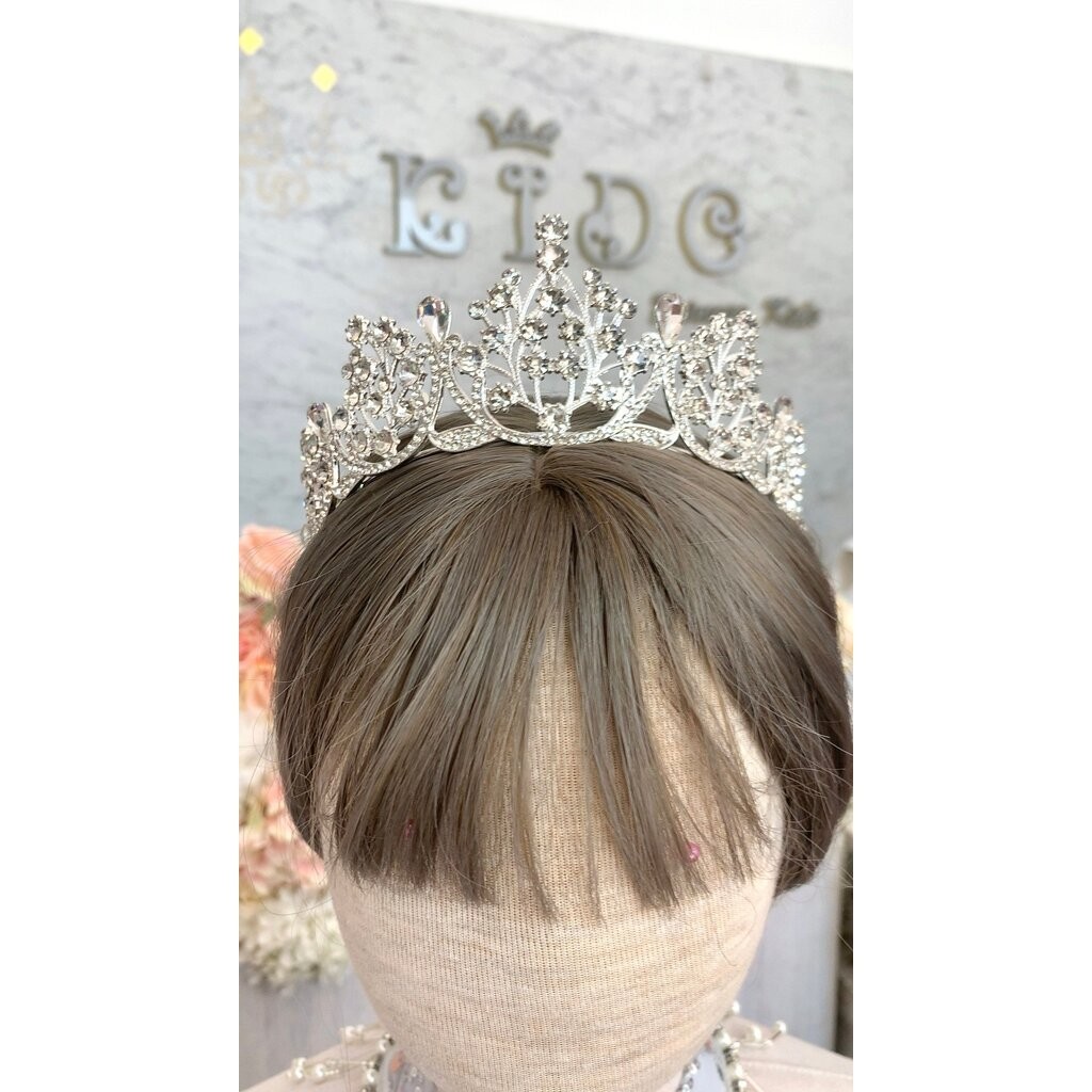 มงกุฎเด็ก(หน้าร้านอยู่รัชดา)KF678 สีเงิน มงกุฎเจ้าหญิง