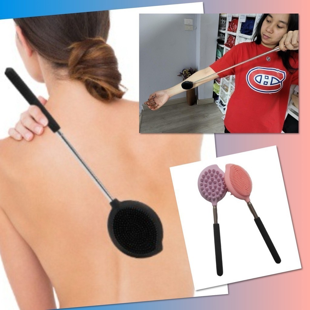 ✨ ไม้เกาหลัง ซิลิโคน หัวใหญ่ 2 แบบ ปรับสั้น-ยาว ยืดหดได้ เกามันสะใจ แก้คัน เกาหัว สแตนเลส ขนาดพกพา เกรดพรีเมี่ยม ✨ - รูปที่ 5