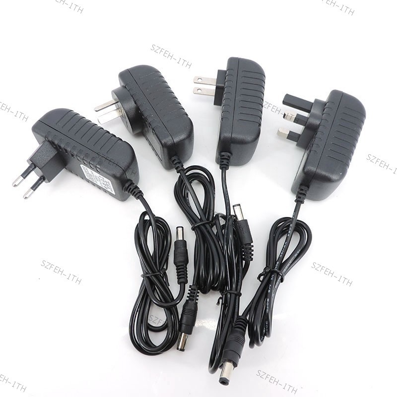 110v 240V AC ถึง DC 9V 1A 2A 2000MA 1000ma EU US UK AU ปลั๊ก 5.5 มม.x2.5 มม.อะแดปเตอร์ชาร์จอะแดปเตอร
