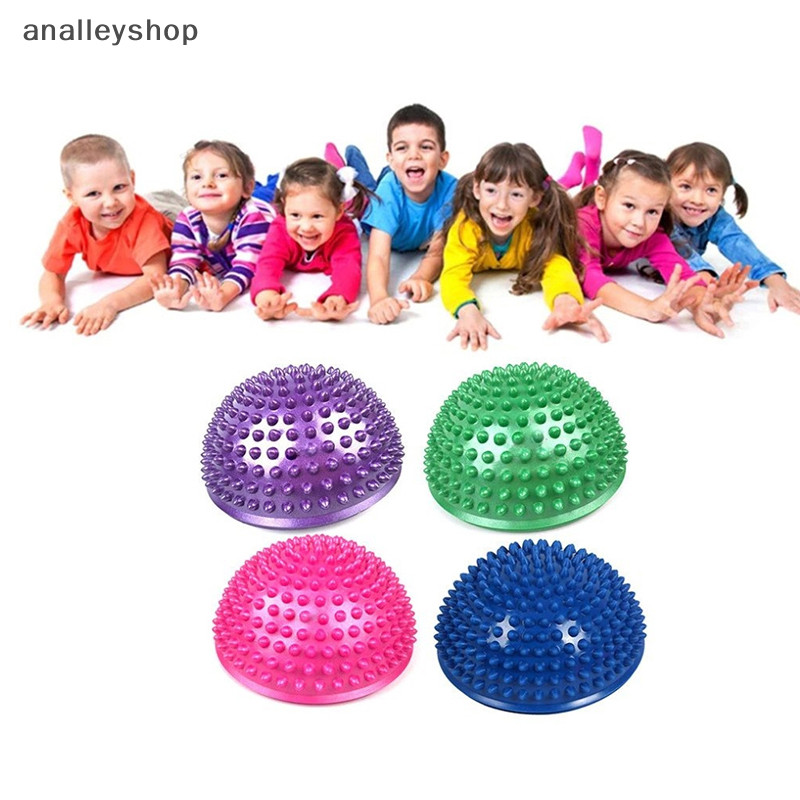 [Analleyshop] Pvc Durian Ball อุปกรณ์ฝึกประสาทสัมผัสสําหรับเด็ก Yoga Balance Fitness Half Round Ball Sole Massage Pad Tactile Ball [th]