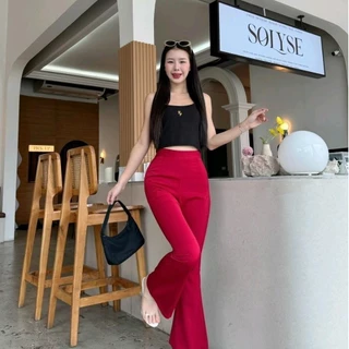 กางเกงขาม้า S-XL ผ้าฮานาโกะแรงไม่หยุด