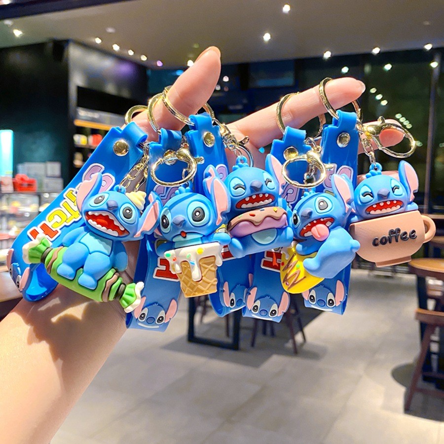 GANTUNGAN พวงกุญแจ Premium Stitch 3D Edition พวงกุญแจพรีเมี่ยม Stitch พวงกุญแจ