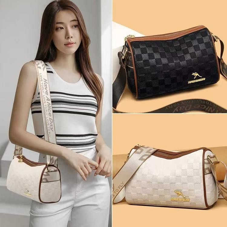 V-shop: กระเป๋าสะพายไหล่ หนัง PU ทรงกระบอก เข้ากับทุกการแต่งกาย แฟชั่นเรียบง่าย สําหรับเด็กผู้หญิงDP8032