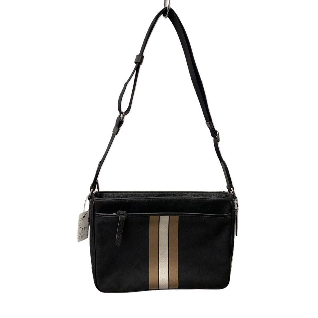 Coach E2244-C5291 กระเป๋าสะพาย Canvas Blk Total Pattern ส่งตรงจากญี่ปุ่น มือสอง
