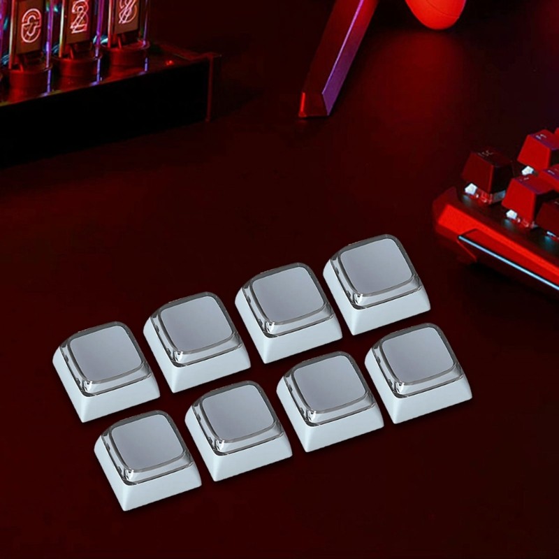 R* 8 ชิ้น XDA ความสูง Backlight Keycap ชุดจากความทนทาน PBT สําหรับเวลานานใช้คีย์บอร์ดเชิงกล Keycaps