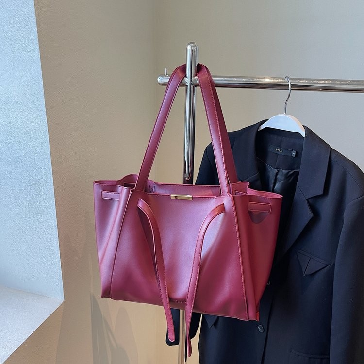2025 Spring One Size Zipper PU Ladies Tote Shoulder Bag
