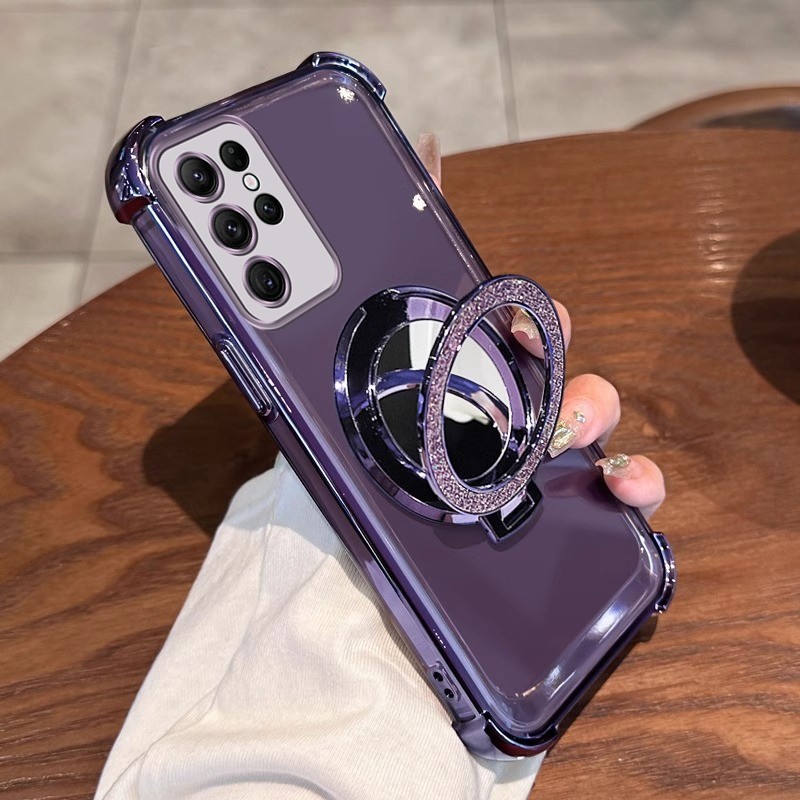 สําหรับ samsung s22 ultra samsung s22 plus samsung s22 5g เคสโทรศัพท์กันกระแทก 3D กระจกแต่งหน้าใหม่ 