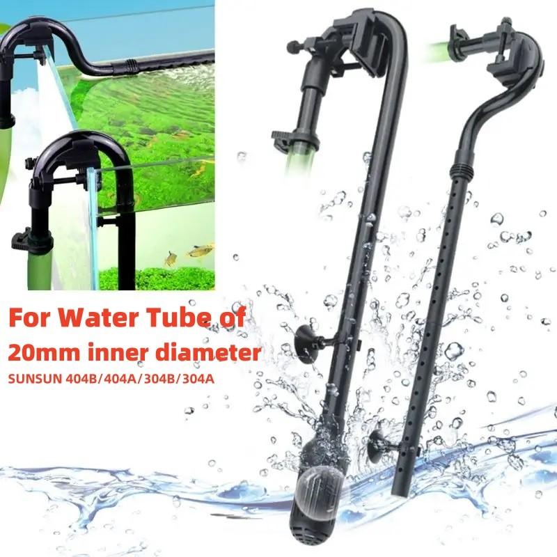 Sunsun Aquarium กรองอุปกรณ์เสริม Inflow Outflow Tube ถังปลาภายนอกกรอง Inlet Outlet ท่อสําหรับ 20 มม.