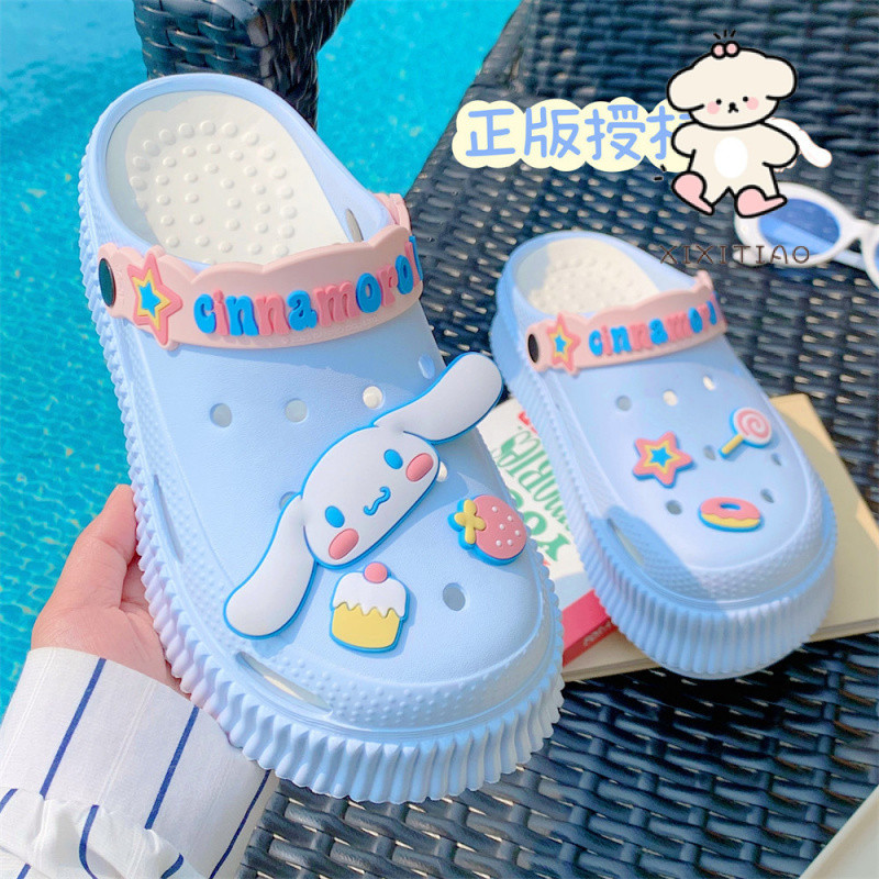 Xitiao รองเท้าเพิ่มความสูง Sanrio Joint สุนัขอบเชยน่ารัก Soled Baotou