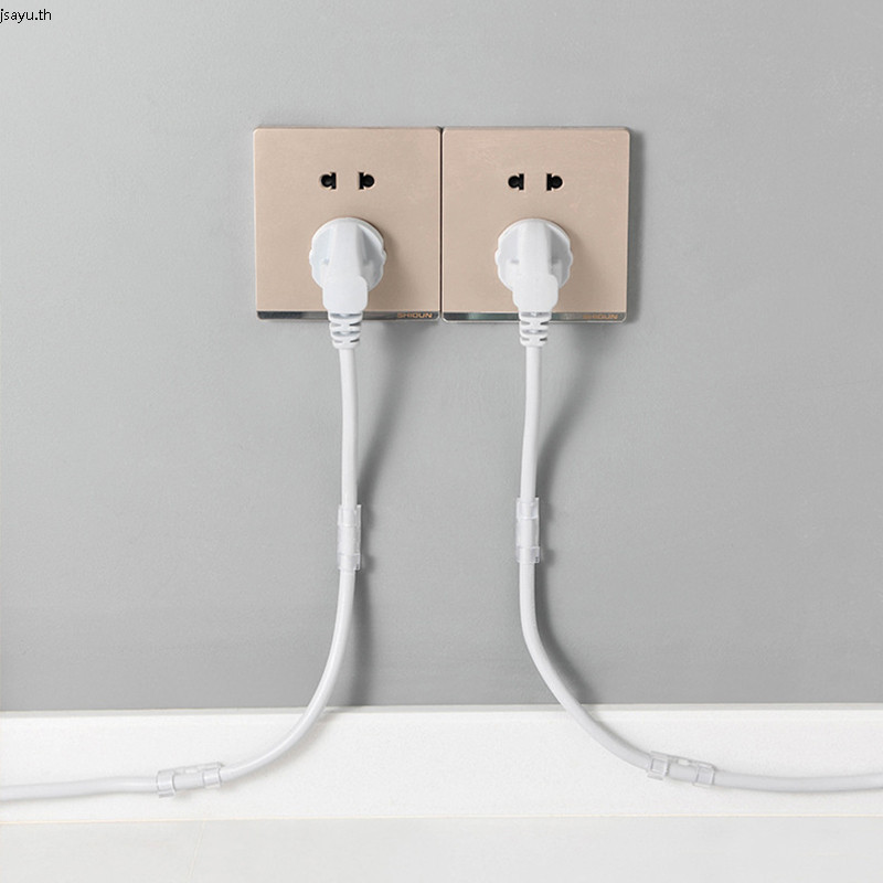 🏠 20ชิ้น ที่ยึดสายไฟ สายเคเบิล คลิป กาวในตัว สําหรับอุปกรณ์ยึดสายไฟที่บ้าน เดสก์ท็อป ออแกไนเซอร์ กระสวยสายข้อมูล - รูปที่ 6