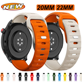 20 มม.22 มม.สายนาฬิกาสําหรับ Samsung Galaxy Watch 7 6 5 4 40 44 มม.สร้อยข้อมือซิลิโคน Huawei นาฬิกา GT 5/5 pro สายคล้อง
