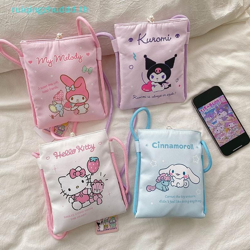 [MZ] Sanrio Hello Kitty Phone Bag Shoulder Bag Kuromi Melody Cinnamoroll Crossbody Bags Fashion Female Small Handbag Coin Purse [TH]