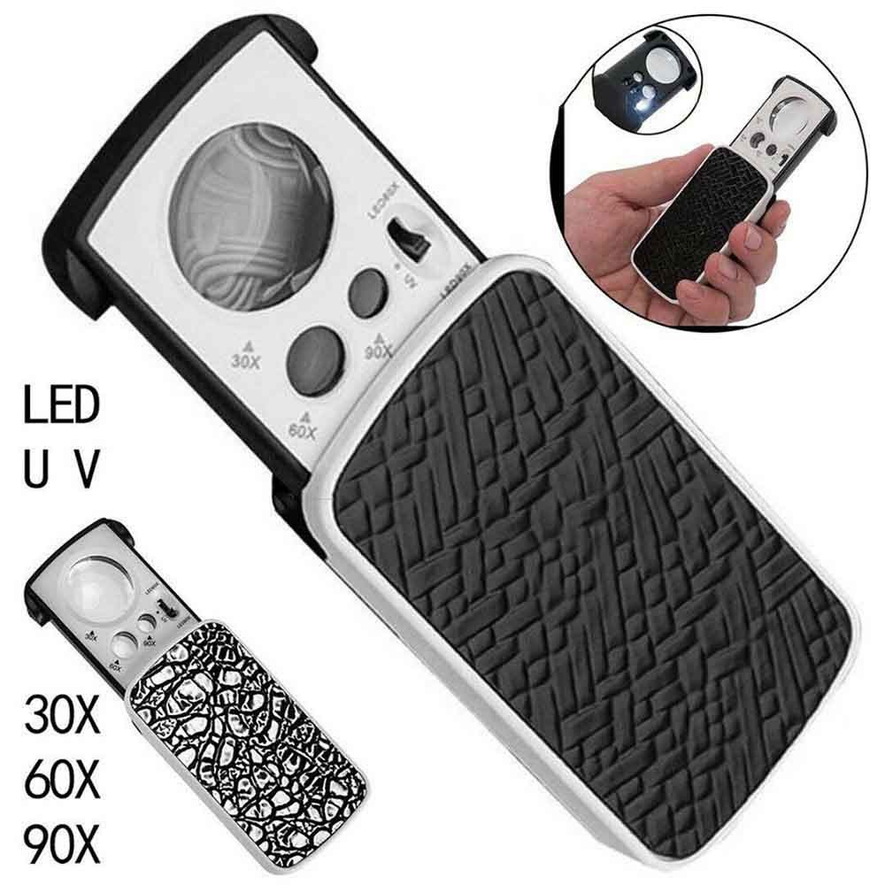 High-Power Magnifying Glass - Precision Lens for Detailed Inspection & Appraisal, Compact & Portable