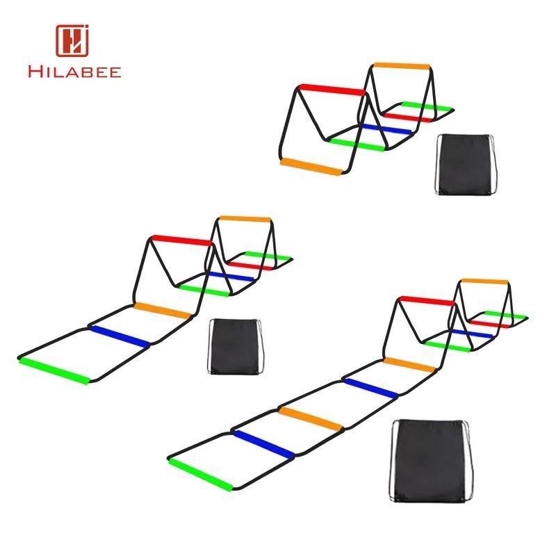Hilabee Agility Ladder Agility Training Equipment ยืดหยุ่นกีฬากลางแจ้งออกกําลังกาย Balance อเนกประสงค์วอลเลย์บอลฟุตการฝึกอบรม