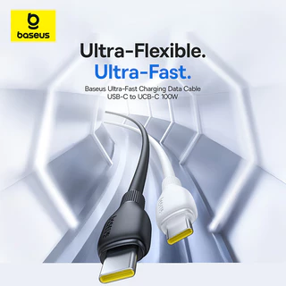 Baseus Ultra-Fast Series สายชาร์จเร็ว Type-C ถึง Type-C 100W PD รองรับการส่งข้อมูล 480Mbps
