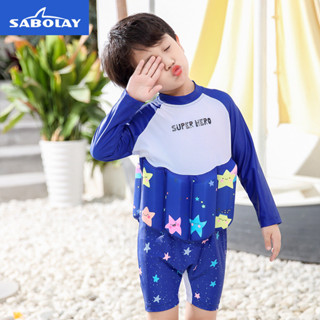 ชุดว่ายน้ำเด็ก SABOLAY ใหม่ ชุดว่ายน้ำเด็กชายแบบชิ้นเดียว ชุ…