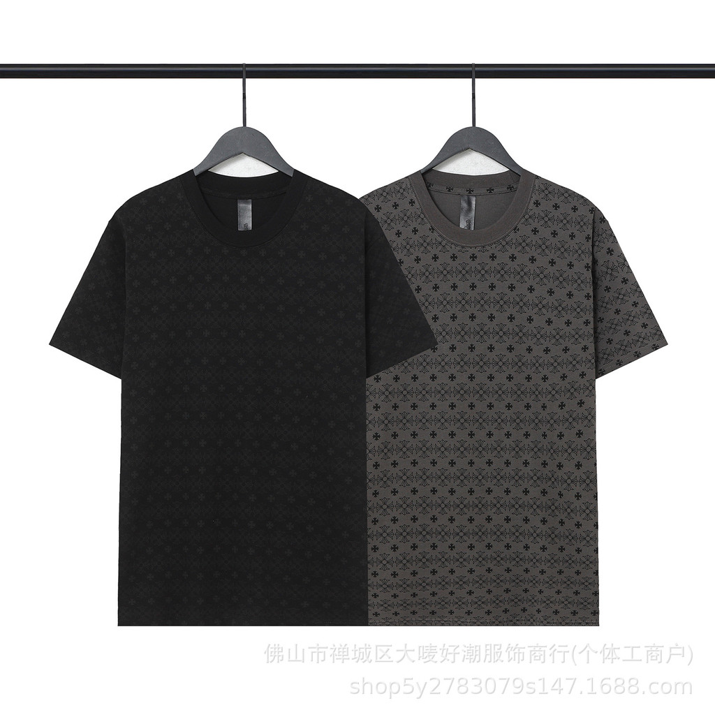 Chrome Hearts New Miami Full Cross Print T T-shirt