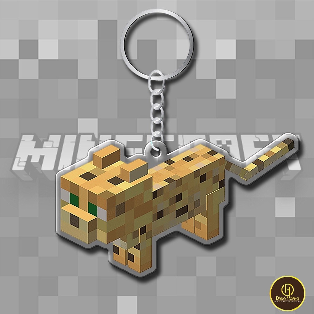 พวงกุญแจเกม Minecraft Steve Use Cu FPS Survival Game อุปกรณ์เสริมพิกเซลน่ารัก