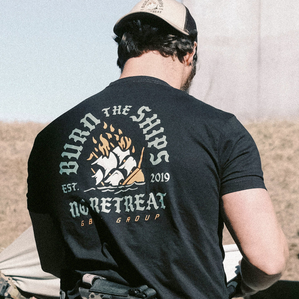 [ใหม่] Gbrs GROUP NO RESEAT Mens Tactical Wind 100% Cotton Tough Guy Military Fan T-Shirt 0317