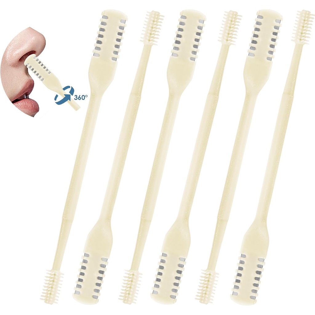 ที่ตัดขนจมูก 2 In 1 Nose Hair Trimmer 3 ชิ้น พร้อมแปรงทำความสะอาด สำหรับผู้ชายและผู้หญิง