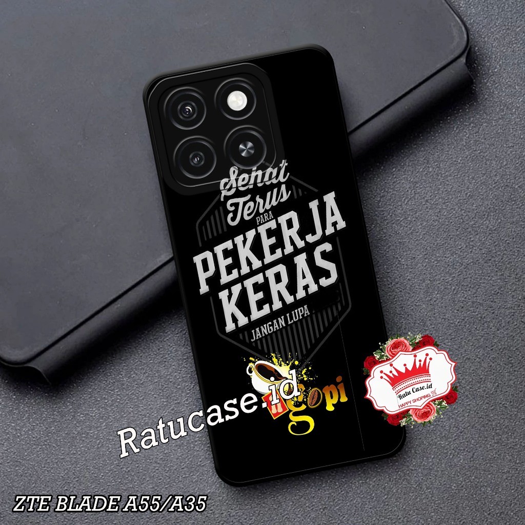 Softcase ZTE Blade A55 - เคสกล้อง ZTE Blade A35 - เคสกล้อง pro - COOL MOTIF - วัสดุยางยืดหยุ่น - เคส